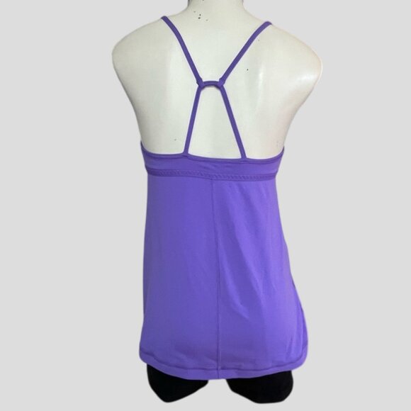 Lululemon Live Lightly Athletic Yoga Tank Power Purple / White - Picture 6 of 15